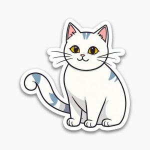 Adorable Cat Sticker Set – Digital PNG for Cricut