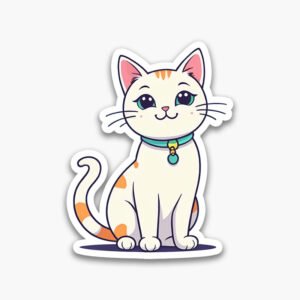 Minimal Cat Digital Stickers – High-Quality PNG Pack