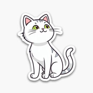 Artistic Cat Sticker Set – High-Res Digital Files