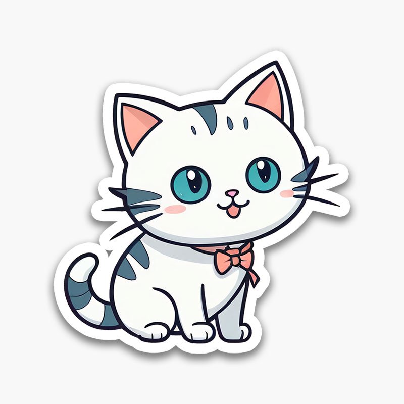 Sleepy Cat Sticker Pack – Cute Digital PNG Set