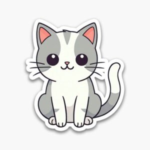 Cat Emoji Stickers – Fun PNG Download Bundle