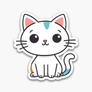 Hand-Drawn Cat Sticker Pack – Instant Digital Download