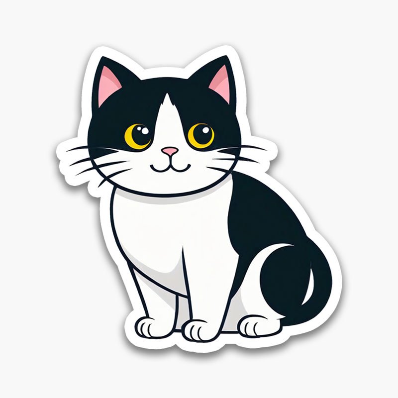 Sweet Cat PNG Pack | Kawaii Digital Sticker Set