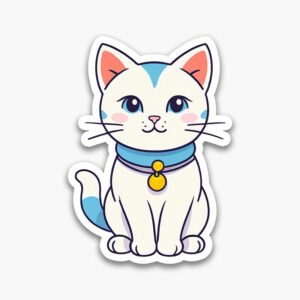 Cozy & Cute! Download 6 minimal cat PNGs for instant creative fun. Transparent and premium-quality stickers for your projects.