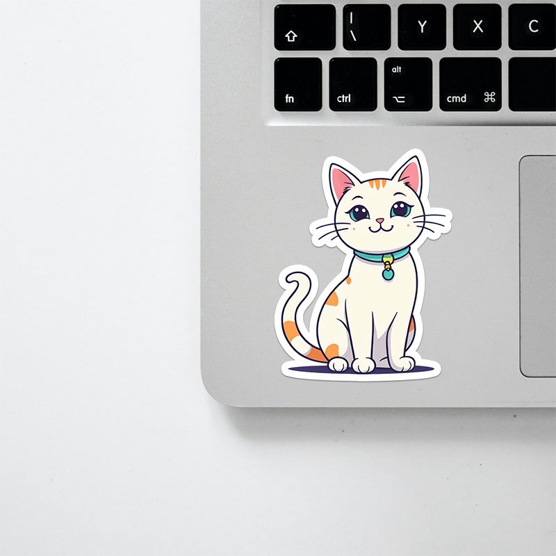Minimal Cat Digital Stickers | High-Quality PNG Pack - Image 2