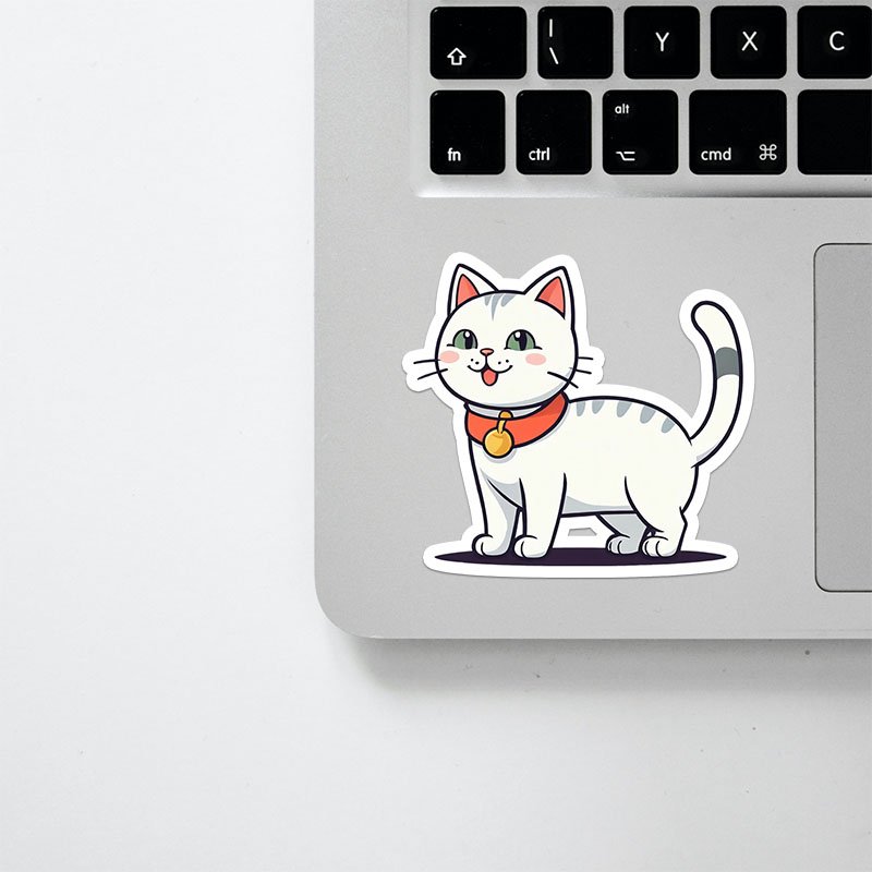 Hand-Drawn Cat PNG Stickers | Kawaii Digital Files - Image 2
