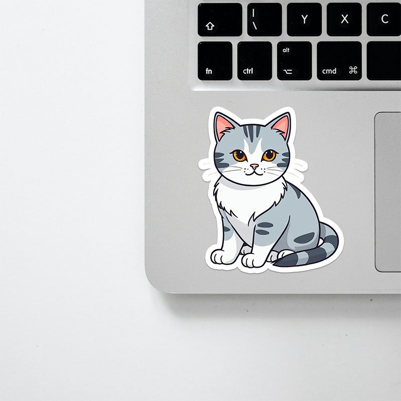 Cat Outline Stickers – High-Quality PNG Pack - Image 2