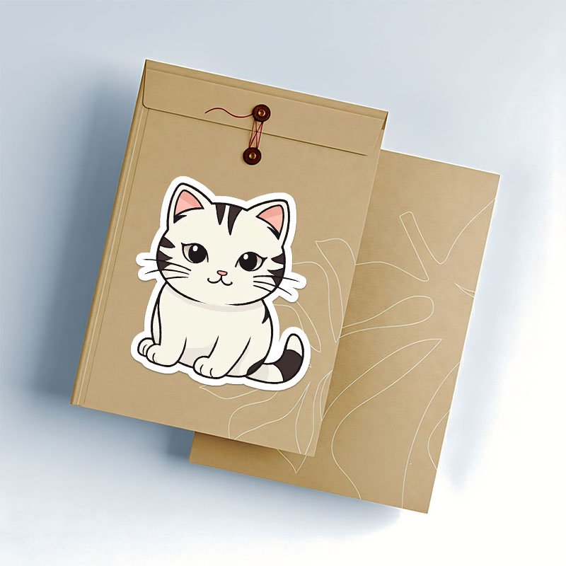 Premium Cat Sticker Collection | Transparent PNG Set - Image 3