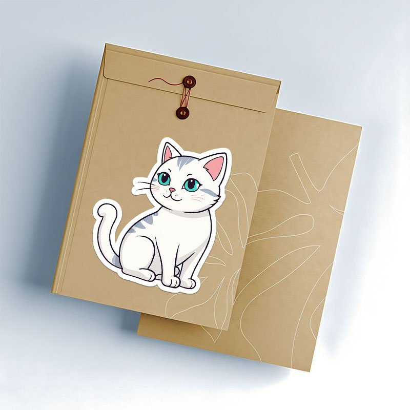 Cute Cat Art Stickers | Instant PNG Download - Image 3