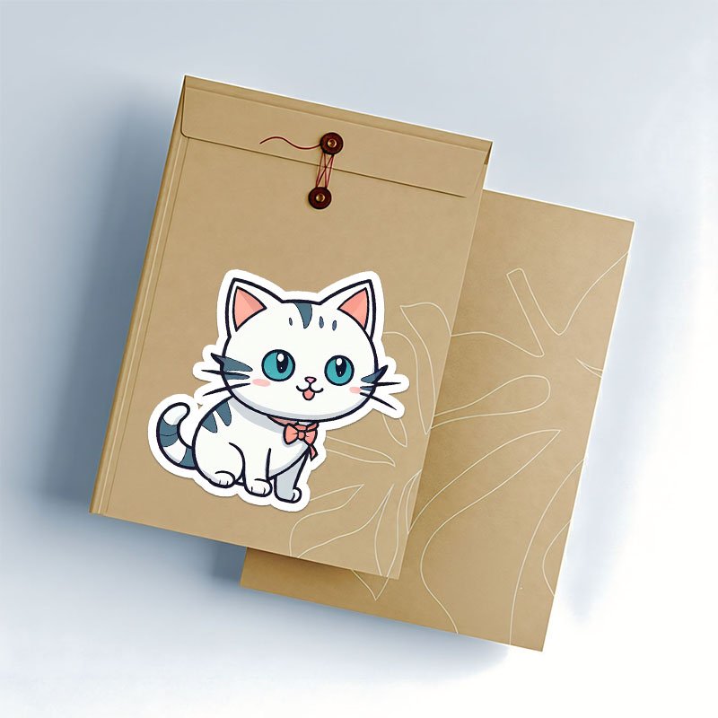 Sleepy Cat Sticker Pack | Cute Digital PNG Set - Image 3