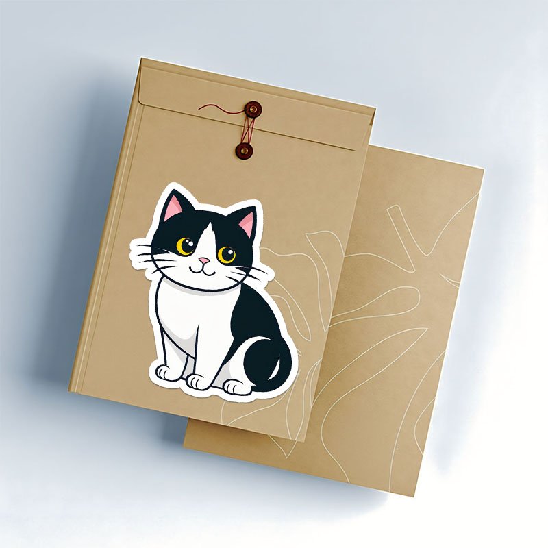 Sweet Cat PNG Pack | Kawaii Digital Sticker Set - Image 3