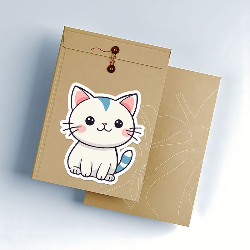 Handcrafted Cat Sticker Pack | Cute PNG Download - Image 3