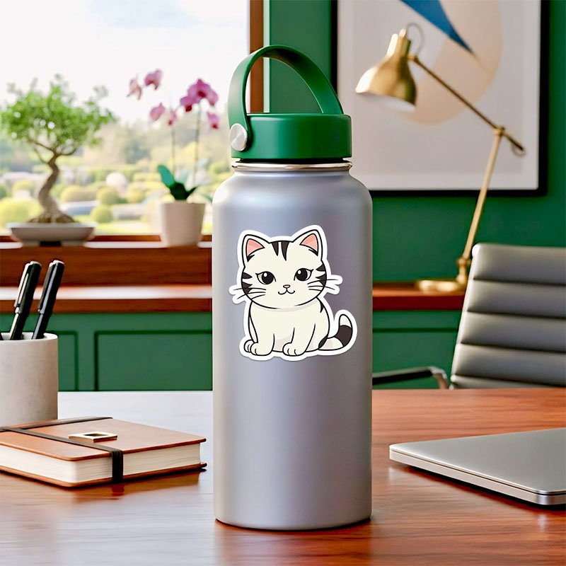 Premium Cat Sticker Collection | Transparent PNG Set - Image 4