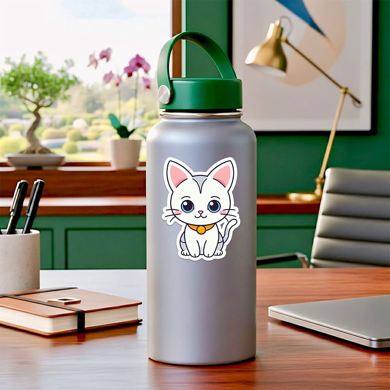 Aesthetic Cat PNG Stickers | 6 High-Res Files - Image 4