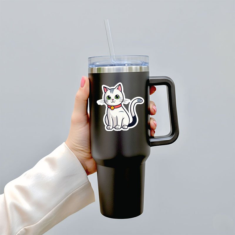 Cat Drawing Stickers | Hand-Sketched PNG Download - Image 5