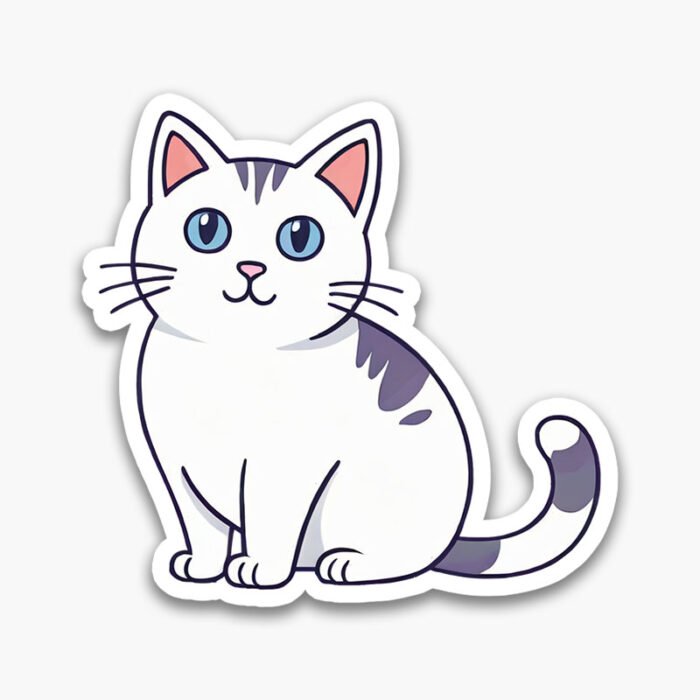 Cat Sticker Bundle | 6 Premium Digital PNG Files