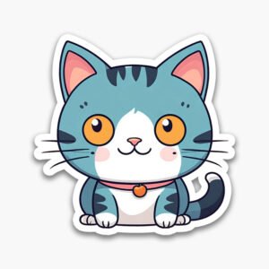 Fast & Easy! Download 6 minimalist cat PNGs instantly. Perfect for digital art, planners, notebooks, and cute projects.