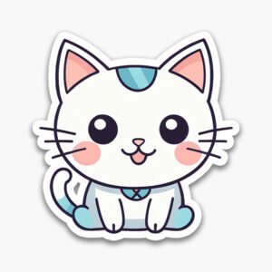 Clean & Lovely! 6 adorable cat PNG stickers—transparent, minimal, and ready to use. Perfect for journaling or crafting.