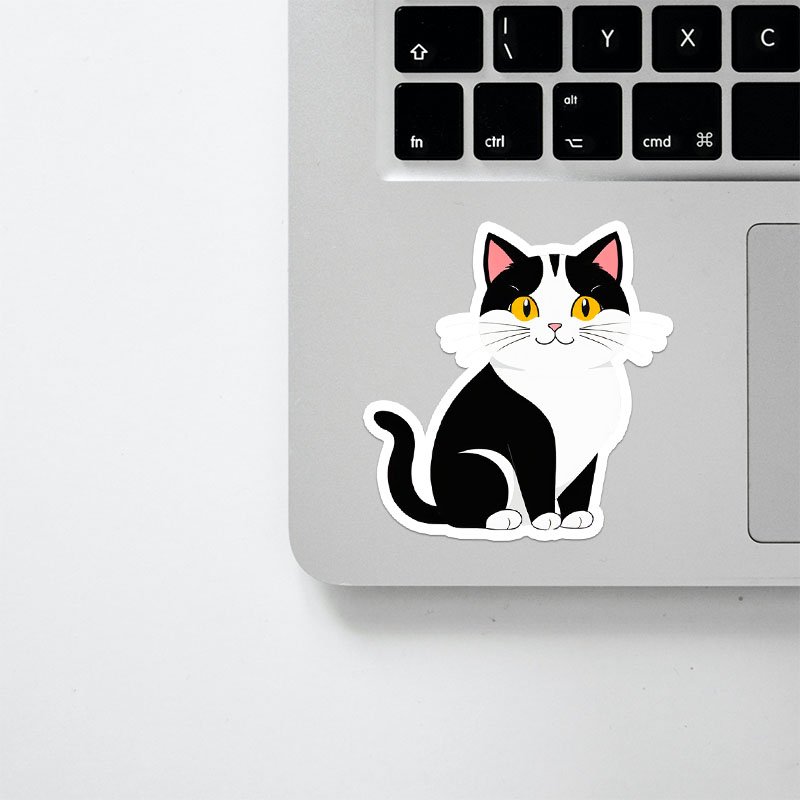 Simple Cat Sticker Pack | Minimal Aesthetic Bundle - Image 2