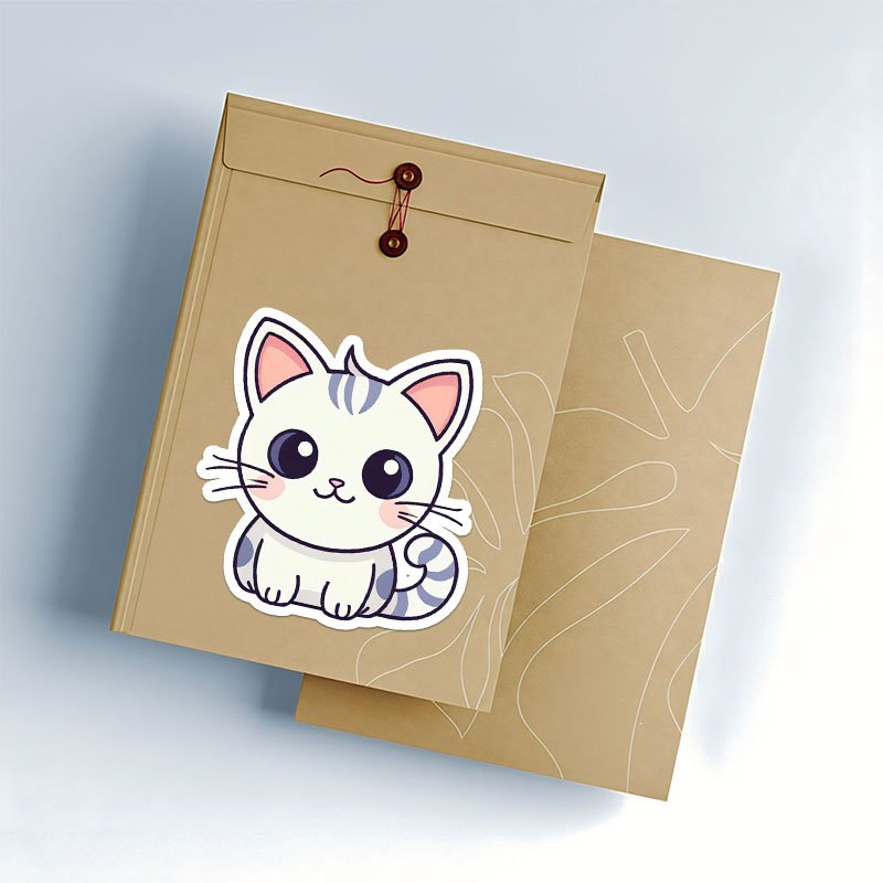 Cat Love PNG Stickers | Cute Digital Art Bundle - Image 3