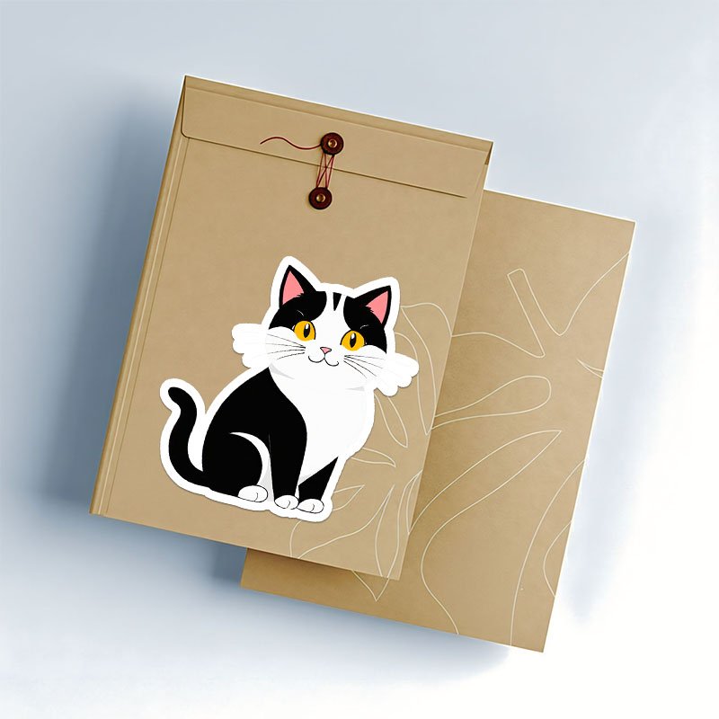Simple Cat Sticker Pack | Minimal Aesthetic Bundle - Image 3