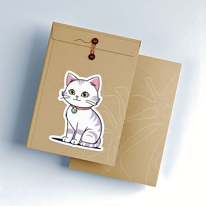 Cat Illustration Stickers | Hand-Drawn PNG Pack - Image 3