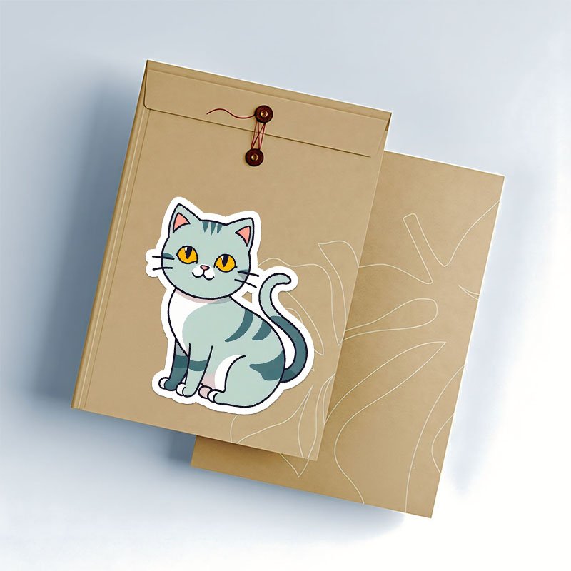 Smiling Cat PNG Stickers | Cute Aesthetic Pack - Image 3