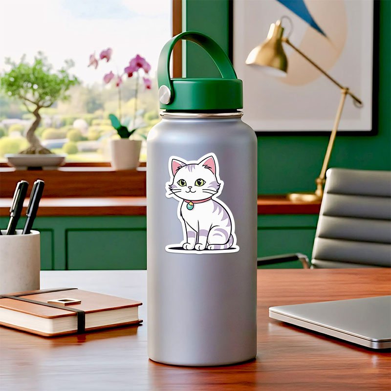 Cat Illustration Stickers | Hand-Drawn PNG Pack - Image 4