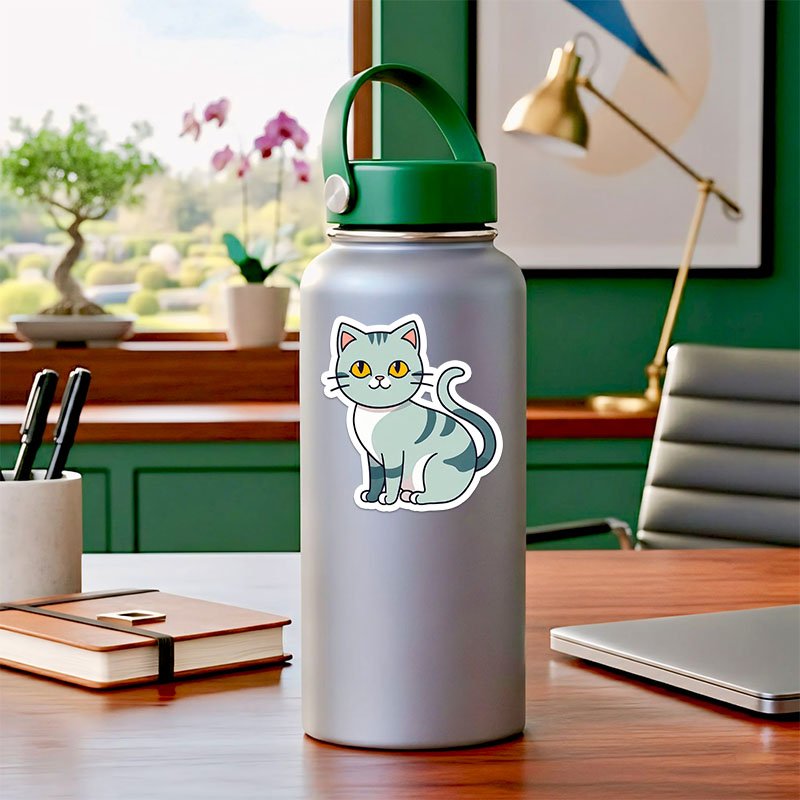 Smiling Cat PNG Stickers | Cute Aesthetic Pack - Image 4