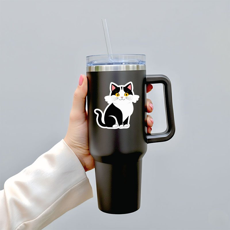 Simple Cat Sticker Pack | Minimal Aesthetic Bundle - Image 5